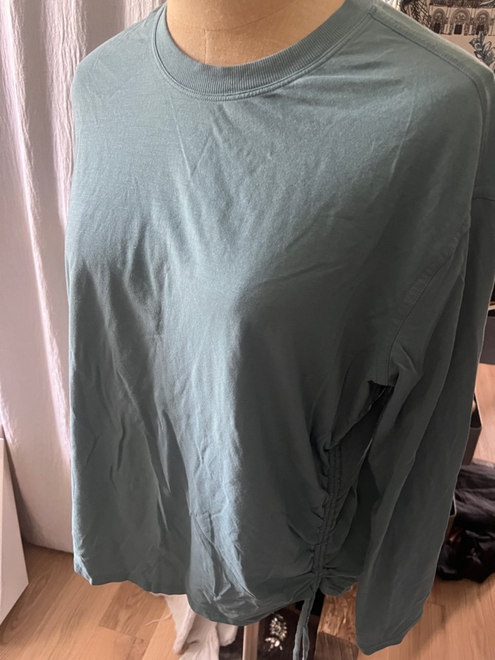 lululemon athletica Long Sleeve Crewneck Top in Dusty Teal